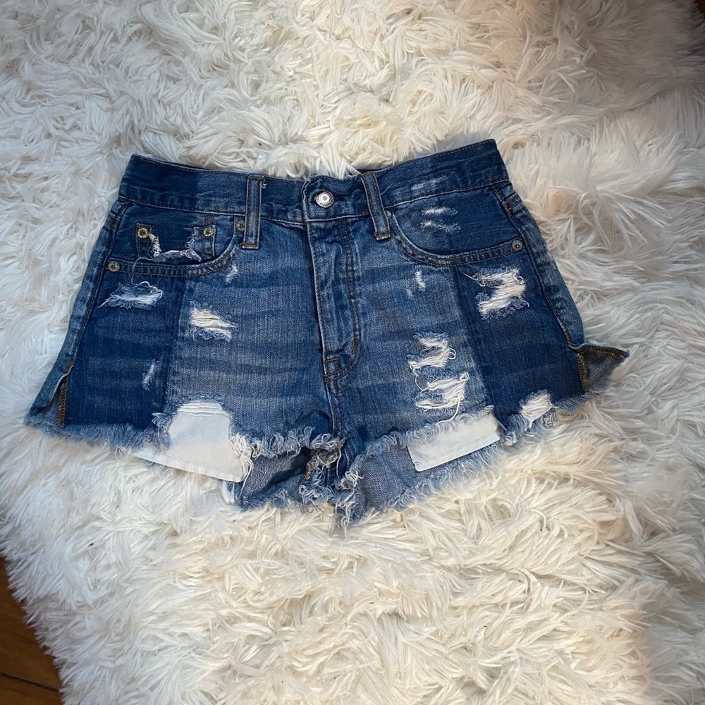 American Eagle distressed shorts